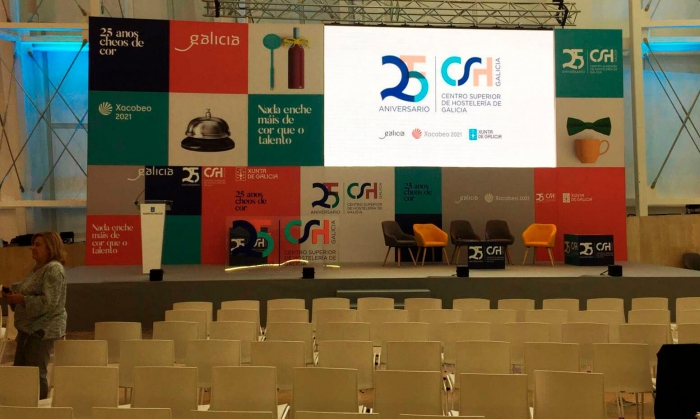 Today, June 5, 2019, we are in Cidade da Cultura celebrating the 25th anniversary of the Superior Hotel Management Center of Galicia