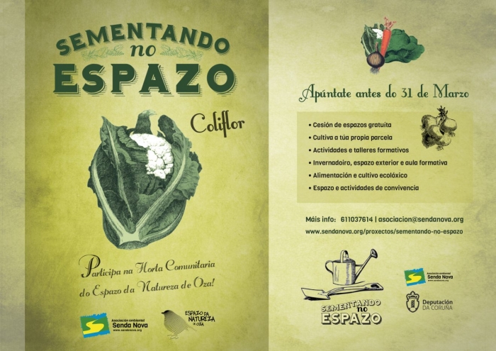 Appointing to Sementando no espazo, the new Senda Nova community garden!