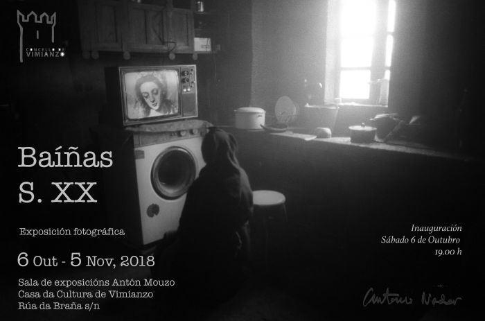 O sábado 6 de outubro inaugurarase a exposición de fotografías de Antonio Nodar