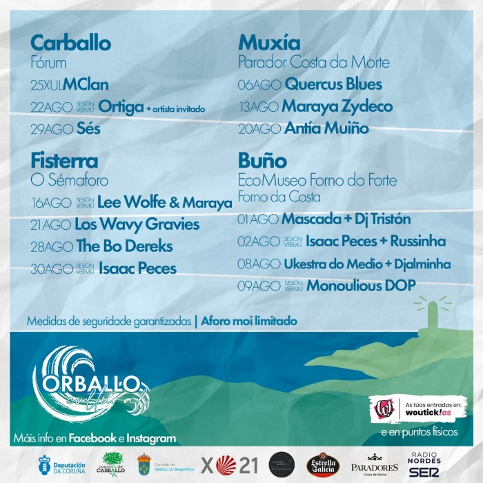 Orballo Cultural, a new initiative of concerts in Costa da Morte